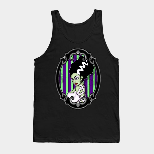 Bride Of Frankenstein Tank Top by VixxxenDigitalDesign